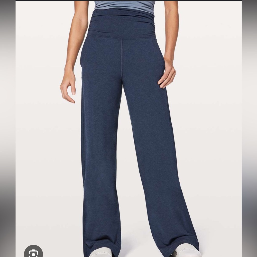 lululemon athletica Deep Blue Wide Leg Pants